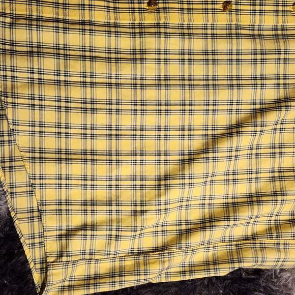L.L. Bean Button Up Shirt Mens Large Yellow Check Traditional Fit - Picture 3 of 8